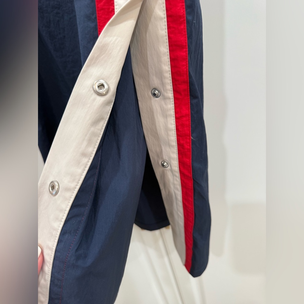 🇺🇸NWT🇺🇸Maeve Navy Blue Maxi Skirt with Red and White Accents - Picture 7 of 9